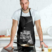 Malcolm X El-Hajj Malik El-Shabazz Apron By Any Means Necessary - Wonder Print Shop