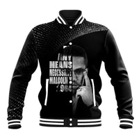 Malcolm X El-Hajj Malik El-Shabazz Baseball Jacket By Any Means Necessary - Wonder Print Shop