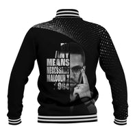 Malcolm X El-Hajj Malik El-Shabazz Baseball Jacket By Any Means Necessary - Wonder Print Shop