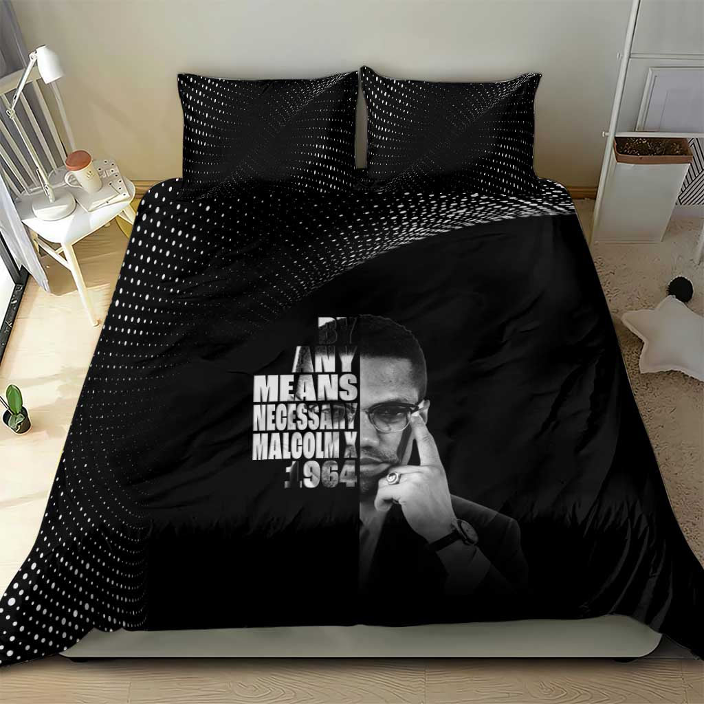 Malcolm X El-Hajj Malik El-Shabazz Bedding Set By Any Means Necessary - Wonder Print Shop