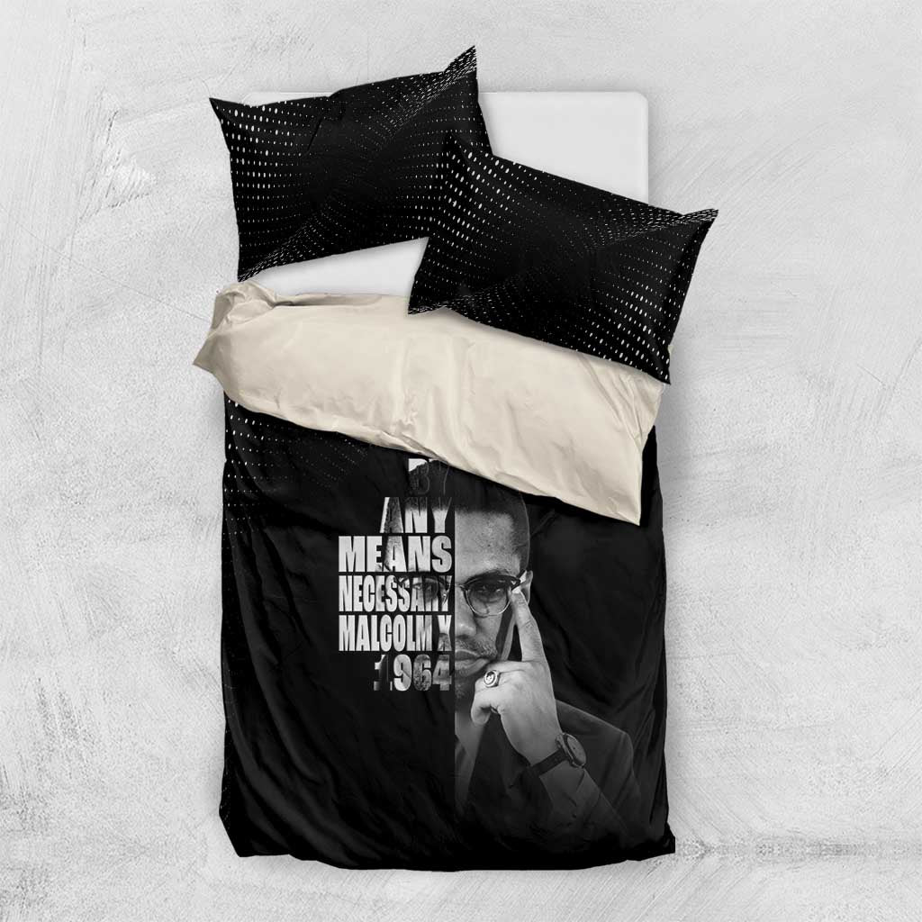 Malcolm X El-Hajj Malik El-Shabazz Bedding Set By Any Means Necessary - Wonder Print Shop