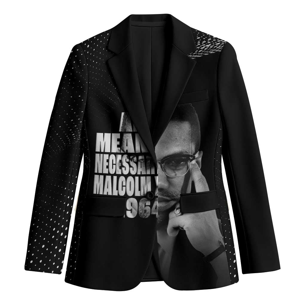 Malcolm X El-Hajj Malik El-Shabazz Blazer By Any Means Necessary - Wonder Print Shop