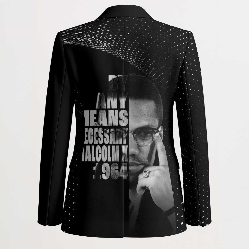 Malcolm X El-Hajj Malik El-Shabazz Blazer By Any Means Necessary - Wonder Print Shop