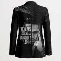 Malcolm X El-Hajj Malik El-Shabazz Blazer By Any Means Necessary - Wonder Print Shop