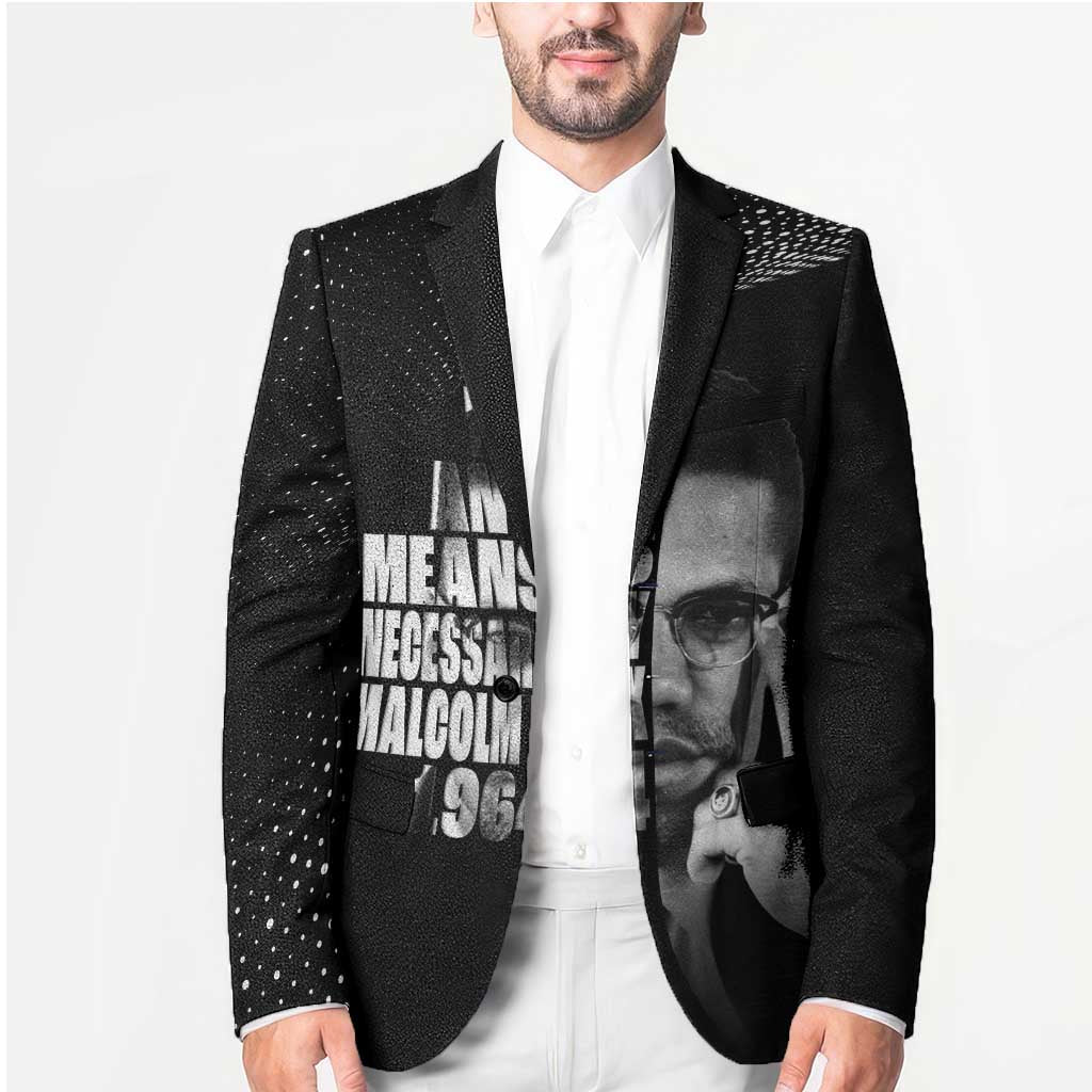 Malcolm X El-Hajj Malik El-Shabazz Blazer By Any Means Necessary - Wonder Print Shop