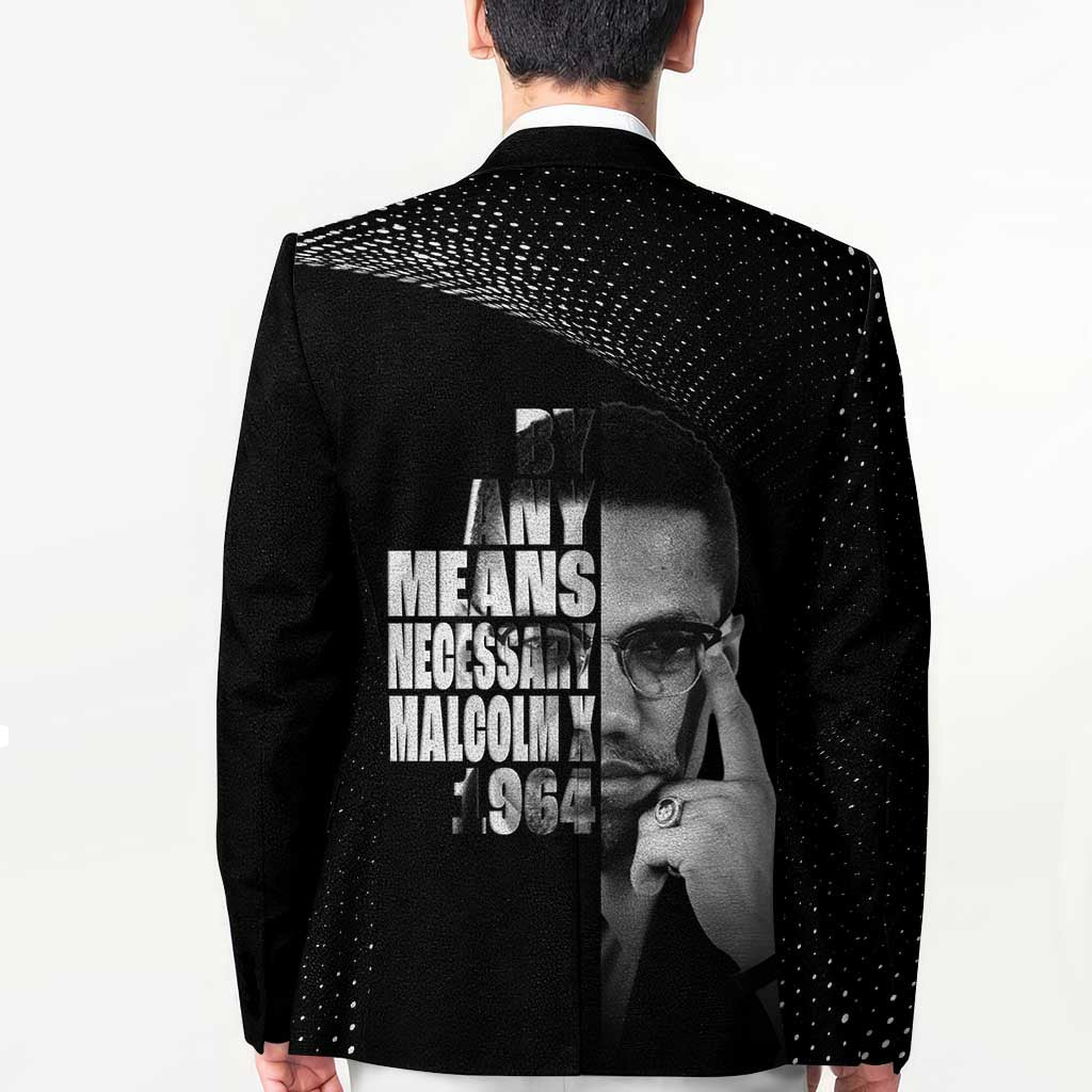 Malcolm X El-Hajj Malik El-Shabazz Blazer By Any Means Necessary - Wonder Print Shop