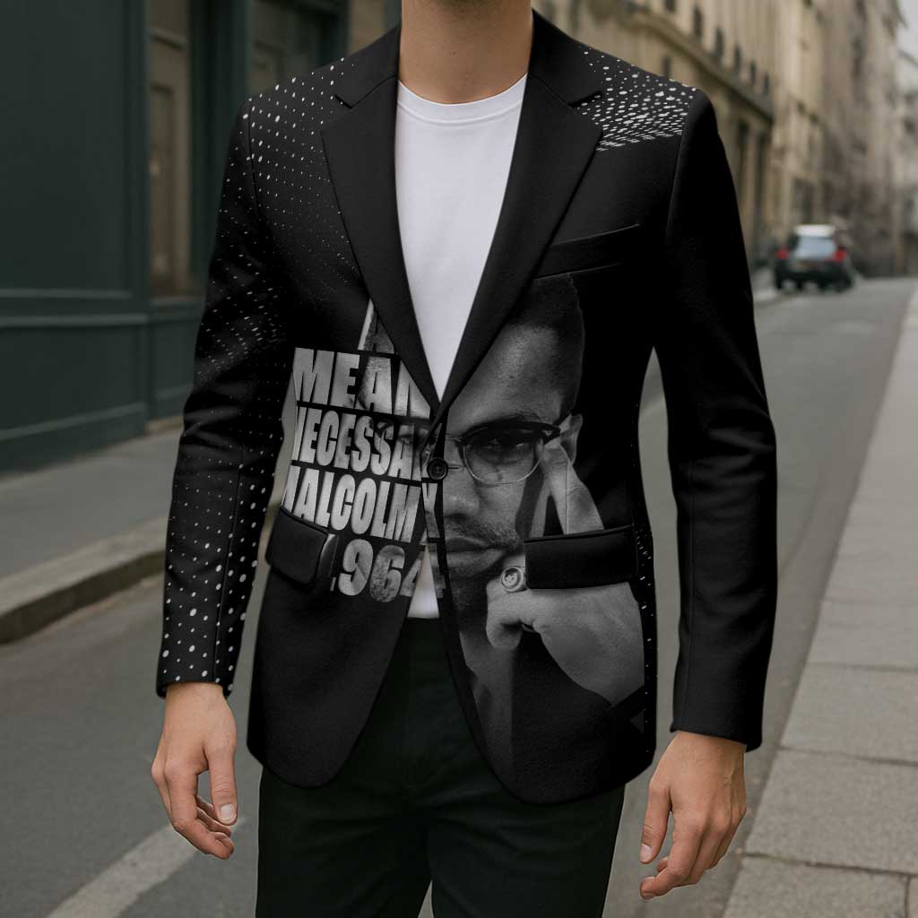 Malcolm X El-Hajj Malik El-Shabazz Blazer By Any Means Necessary - Wonder Print Shop