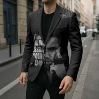 Malcolm X El-Hajj Malik El-Shabazz Blazer By Any Means Necessary - Wonder Print Shop