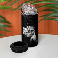 Malcolm X El-Hajj Malik El-Shabazz 4 in 1 Can Cooler Tumbler By Any Means Necessary - Wonder Print Shop