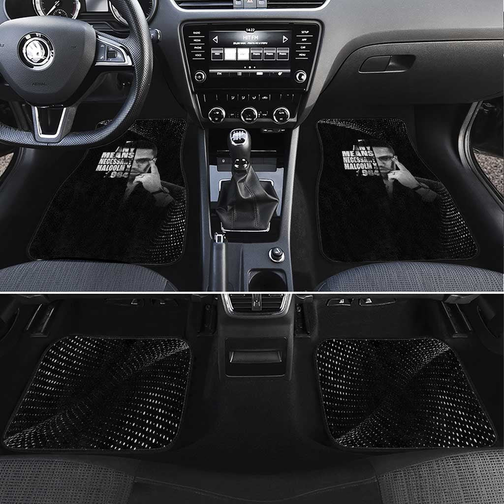Malcolm X El-Hajj Malik El-Shabazz Car Mats By Any Means Necessary - Wonder Print Shop