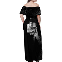 Malcolm X El-Hajj Malik El-Shabazz Family Matching Off Shoulder Maxi Dress and Hawaiian Shirt By Any Means Necessary - undefined