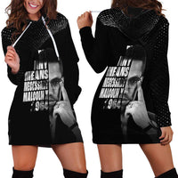 Malcolm X El-Hajj Malik El-Shabazz Hoodie Dress By Any Means Necessary - undefined