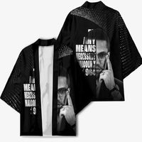 Malcolm X El-Hajj Malik El-Shabazz Kimono By Any Means Necessary - Wonder Print Shop