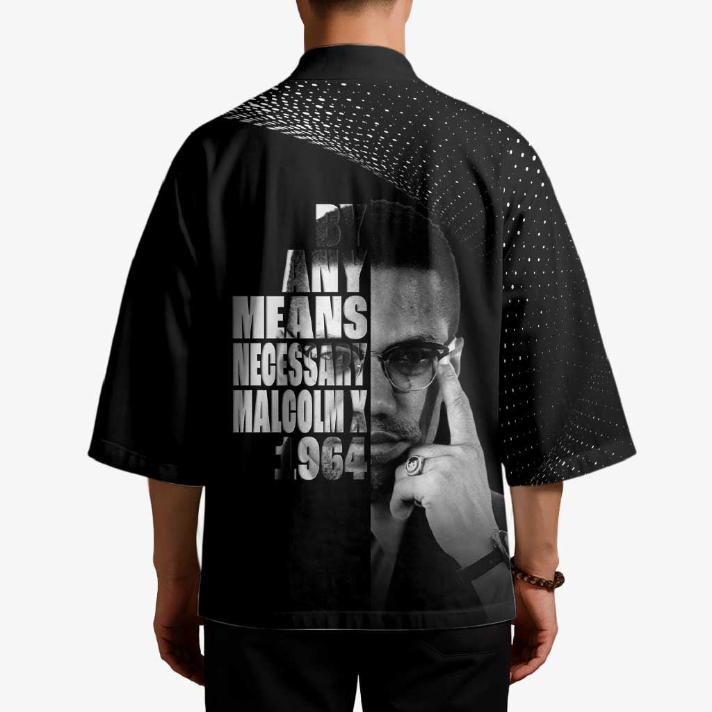 Malcolm X El-Hajj Malik El-Shabazz Kimono By Any Means Necessary - Wonder Print Shop