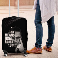 Malcolm X El-Hajj Malik El-Shabazz Luggage Cover By Any Means Necessary - Wonder Print Shop