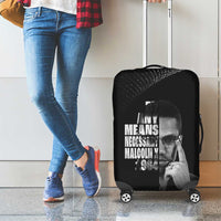 Malcolm X El-Hajj Malik El-Shabazz Luggage Cover By Any Means Necessary - Wonder Print Shop