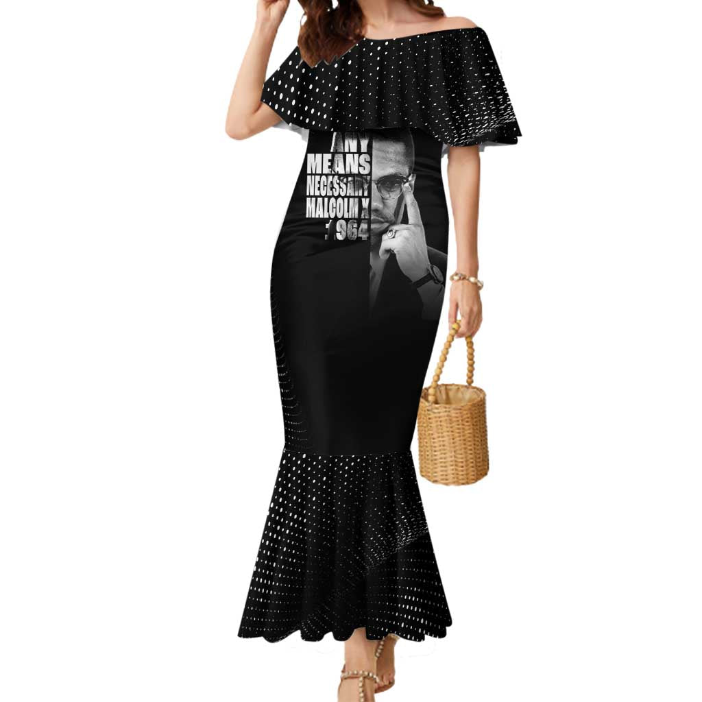 Malcolm X El-Hajj Malik El-Shabazz Mermaid Dress By Any Means Necessary - Wonder Print Shop