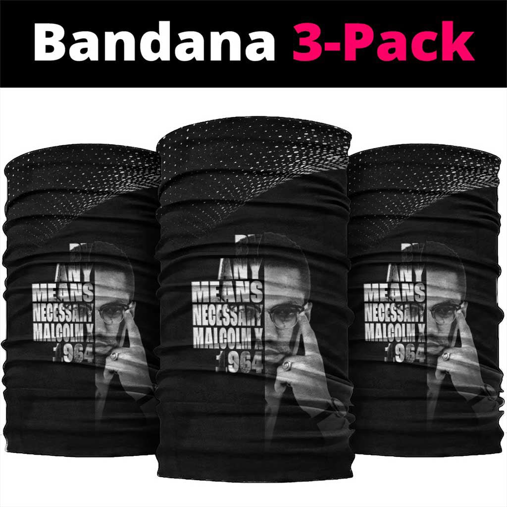 Malcolm X El-Hajj Malik El-Shabazz Neck Gaiter By Any Means Necessary - Wonder Print Shop