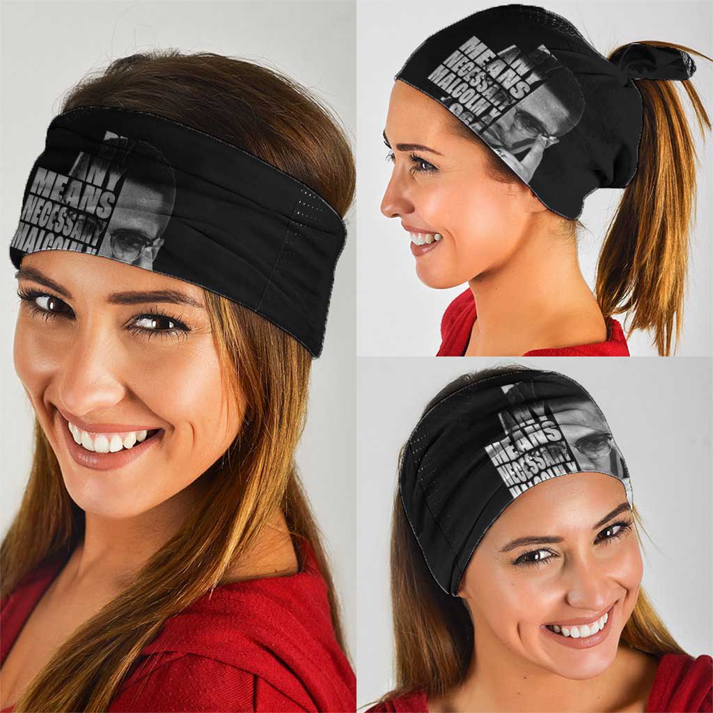 Malcolm X El-Hajj Malik El-Shabazz Neck Gaiter By Any Means Necessary - Wonder Print Shop