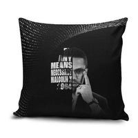 Malcolm X El-Hajj Malik El-Shabazz Pillow Cover By Any Means Necessary - Wonder Print Shop