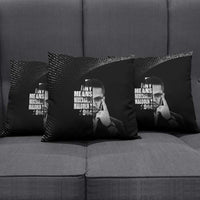 Malcolm X El-Hajj Malik El-Shabazz Pillow Cover By Any Means Necessary - Wonder Print Shop