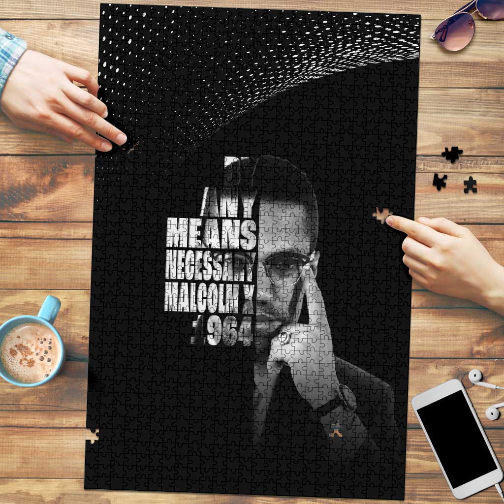 Malcolm X El-Hajj Malik El-Shabazz Puzzle By Any Means Necessary - Wonder Print Shop