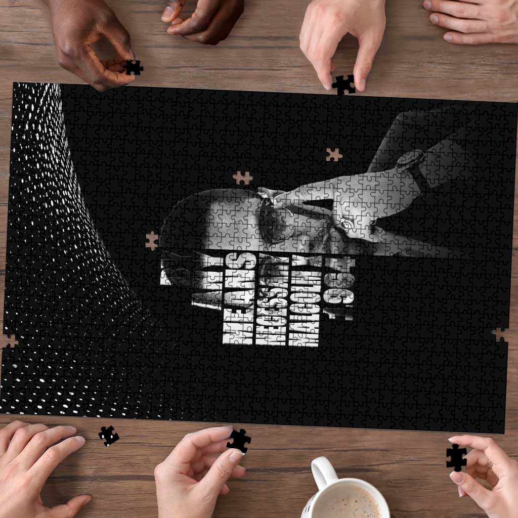 Malcolm X El-Hajj Malik El-Shabazz Puzzle By Any Means Necessary - Wonder Print Shop