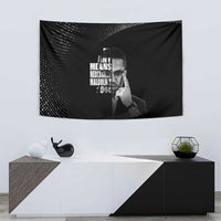 Malcolm X El-Hajj Malik El-Shabazz Tapestry By Any Means Necessary - Wonder Print Shop