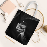 Malcolm X El-Hajj Malik El-Shabazz Tote Bag By Any Means Necessary - Wonder Print Shop