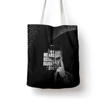 Malcolm X El-Hajj Malik El-Shabazz Tote Bag By Any Means Necessary - Wonder Print Shop