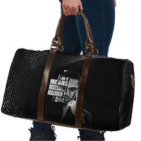 Malcolm X El-Hajj Malik El-Shabazz Travel Bag By Any Means Necessary - Wonder Print Shop