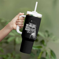 Malcolm X El-Hajj Malik El-Shabazz Tumbler With Handle By Any Means Necessary - undefined