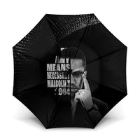 Malcolm X El-Hajj Malik El-Shabazz Umbrella By Any Means Necessary - Wonder Print Shop