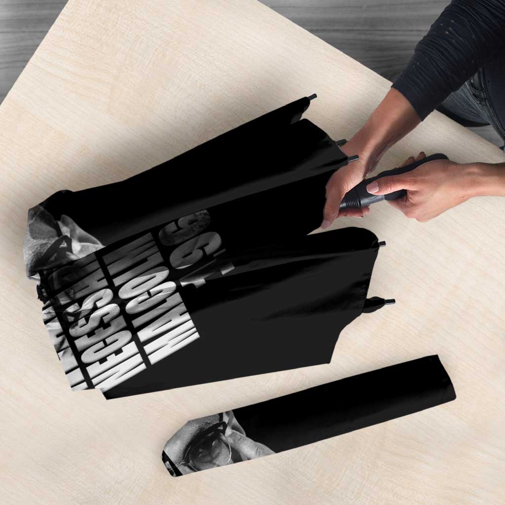 Malcolm X El-Hajj Malik El-Shabazz Umbrella By Any Means Necessary - Wonder Print Shop