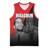 African America Heroes Basketball Jersey Malcolm X Speaks - Wonder Print Shop