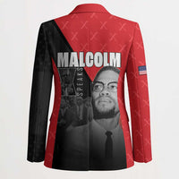 African America Heroes Blazer Malcolm X Speaks - Wonder Print Shop