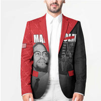 African America Heroes Blazer Malcolm X Speaks - Wonder Print Shop