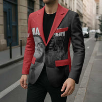 African America Heroes Blazer Malcolm X Speaks - Wonder Print Shop