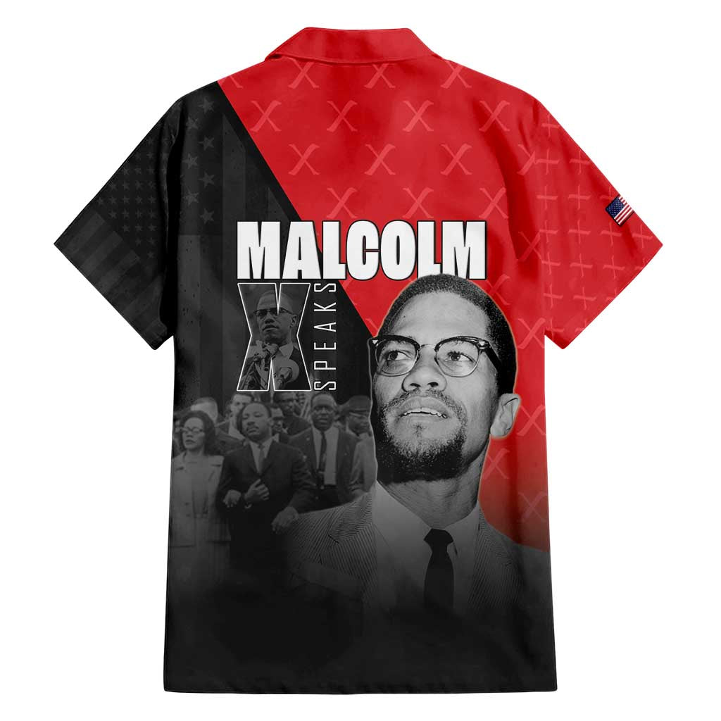 African America Heroes Hawaiian Shirt Malcolm X Speaks - Wonder Print Shop