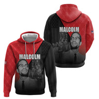 African America Heroes Hoodie Malcolm X Speaks - Wonder Print Shop