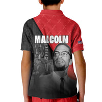 African America Heroes Kid Polo Shirt Malcolm X Speaks - Wonder Print Shop