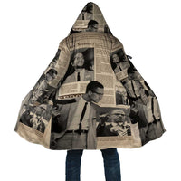 Malcolm X Cloak Vintage Newspaper Print Style - Wonder Print Shop