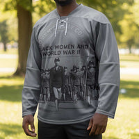 Black Women of World War II Hockey Jersey 6888th Central Postal Directory Battalion