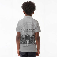 Black Women of World War II Kid Polo Shirt 6888th Central Postal Directory Battalion