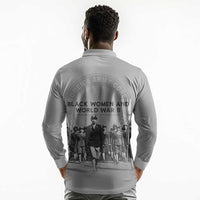 Black Women of World War II Long Sleeve Polo Shirt 6888th Central Postal Directory Battalion