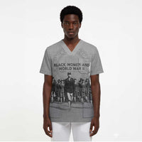 Black Women of World War II Scrub Top 6888th Central Postal Directory Battalion