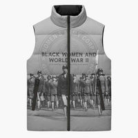Black Women of World War II Sleeveless Puffer Jacket 6888th Central Postal Directory Battalion