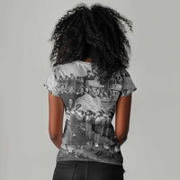 Six Triple Eight Women V-Neck T-Shirt Women of the Womens Army Corps