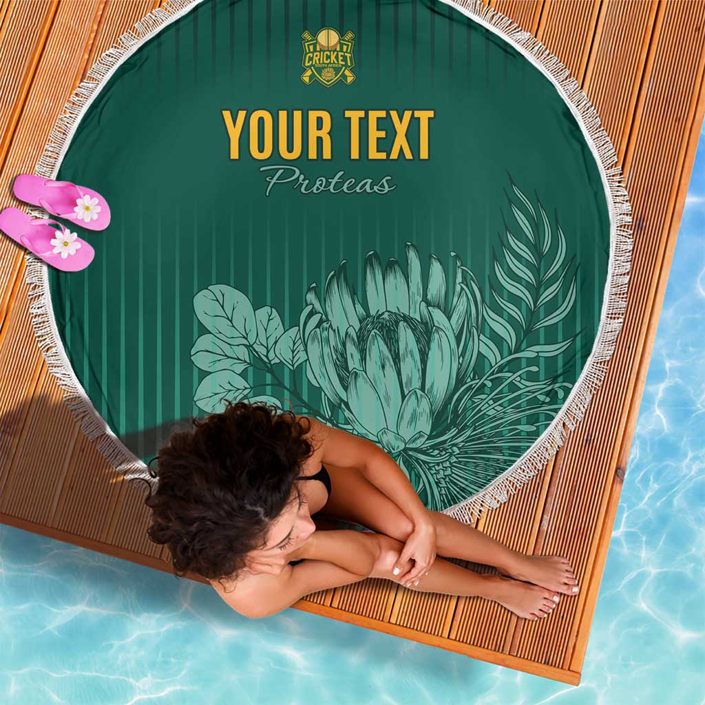 Custom South Africa Cricket Beach Blanket Road To Champions