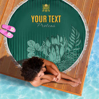 Custom South Africa Cricket Beach Blanket Road To Champions